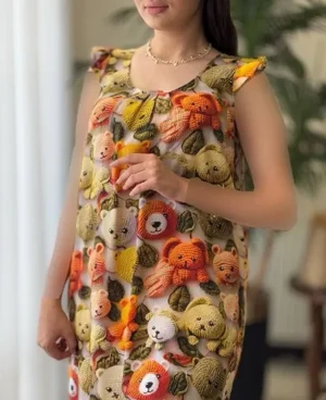 پیراهن سه بعدی زنانه آیناز