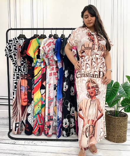 پیراهن زنانه فانتزی کراواتی