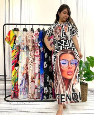 پیراهن زنانه فانتزی کراواتی