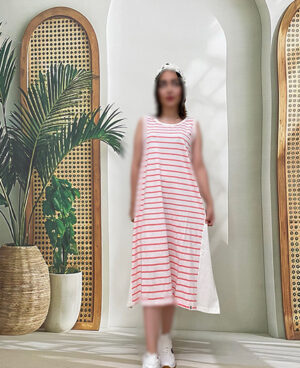 پیراهن زنانه راه راه