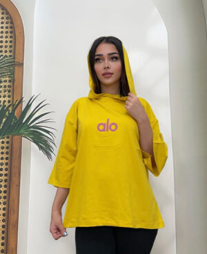 تیشرت باکسی کلاهدارalo