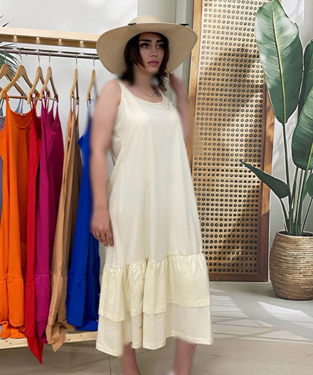 پیراهن زنانه دامن دوچین