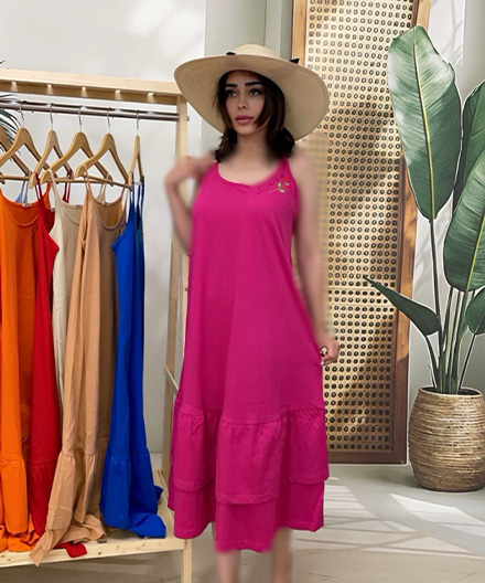 پیراهن زنانه دامن دوچین