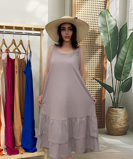پیراهن زنانه دامن دوچین
