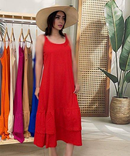 پیراهن زنانه دامن دوچین