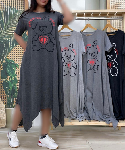 پیراهن لانگ عروسک پشمالو