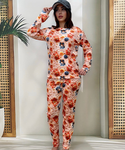 ست زنانه مخمل سه بعدی