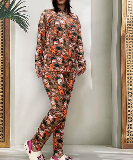 ست زنانه مخمل سه بعدی