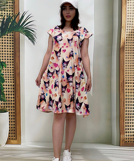 پیراهن مخمل زنانه فرشته