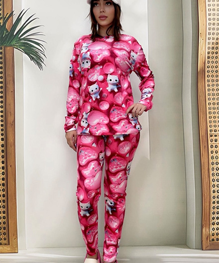 ست زنانه مخمل سه بعدی