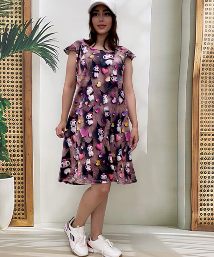 پیراهن مخمل زنانه فرشته