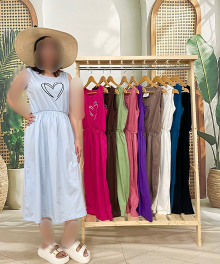 پیراهن زنانه قلبی