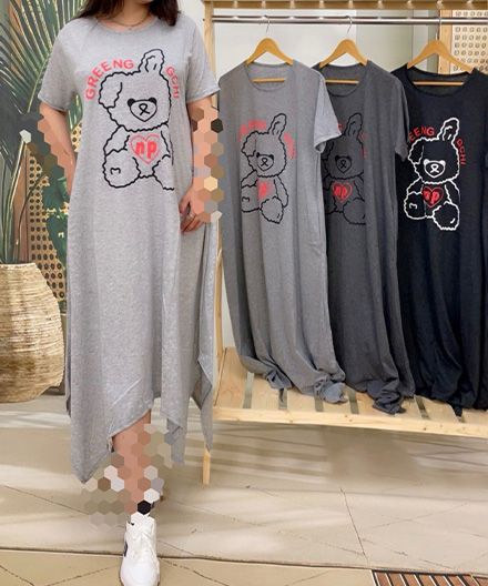 پیراهن لانگ عروسک پشمالو