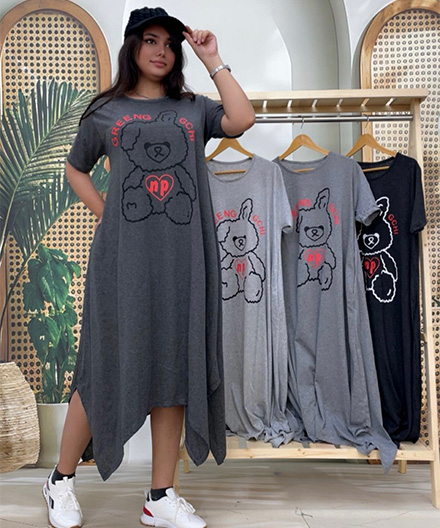 پیراهن لانگ عروسک پشمالو