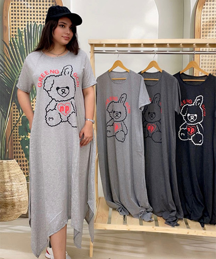 پیراهن لانگ عروسک پشمالو