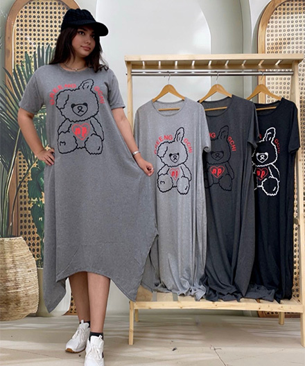 پیراهن لانگ عروسک پشمالو