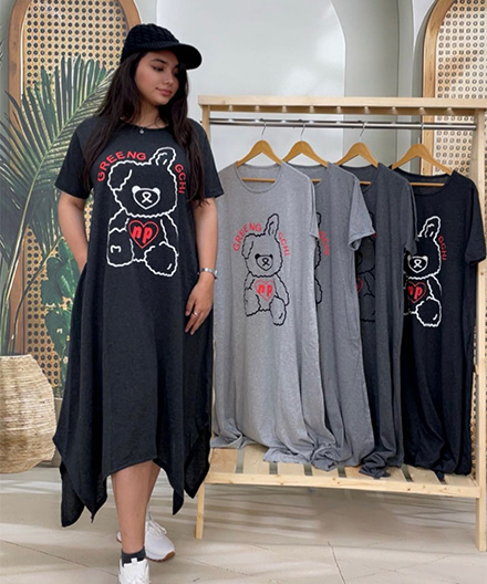 پیراهن لانگ عروسک پشمالو