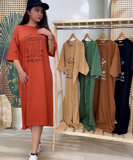 پیراهن لانگ زنانه آیس تی