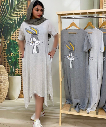 پیراهن لانگ زنانه باگزبانی