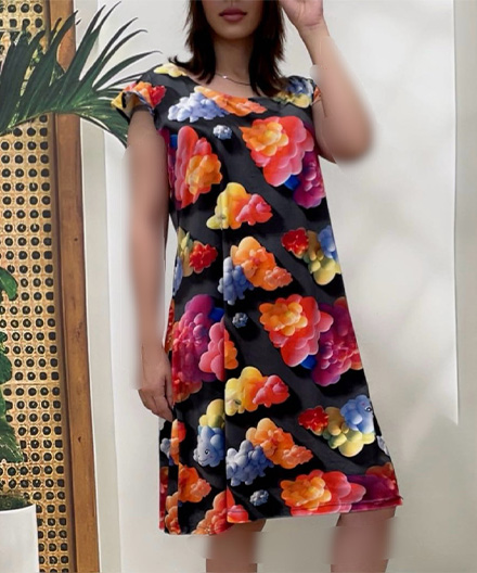 پیراهن مخمل زنانه فرشته