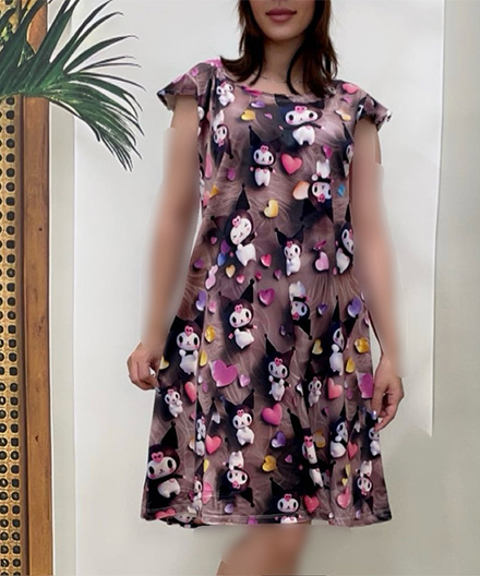 پیراهن مخمل زنانه فرشته