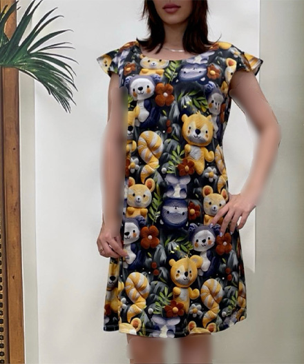 پیراهن مخمل زنانه فرشته