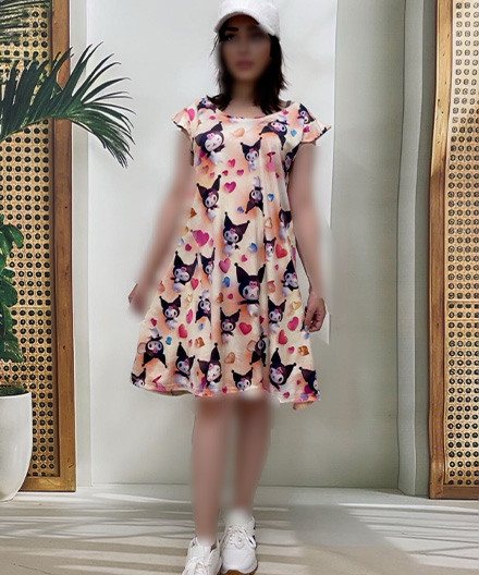 پیراهن مخمل زنانه فرشته