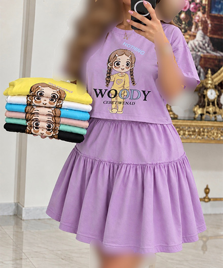 ست کراپ دامن woody