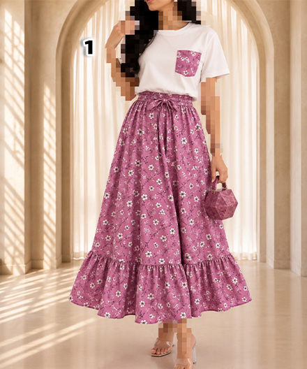 تیشرت دامن روژان
