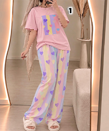 ست تیشرت شلوار زنانه مانلی